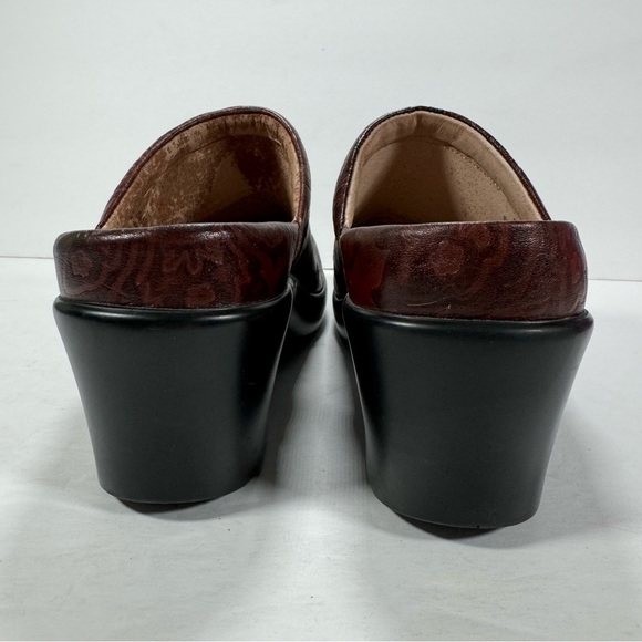 Alegria Isabelle Yeehaw Brown Leather Mules Women's Size 10 - Picture 5 of 11